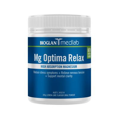 Bioglan Medlab Mg Optima Relax Lemon Lime 300g